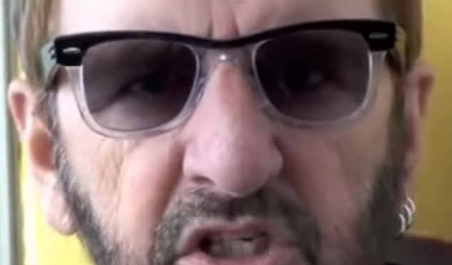 ringo starr's face with sunglasses on