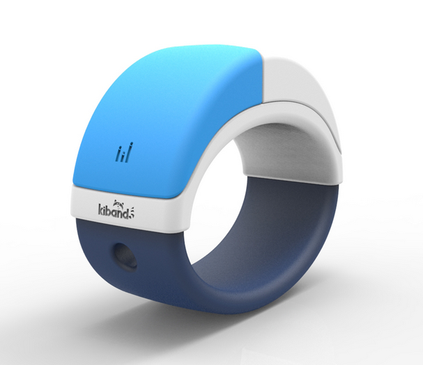 kiband wristband with blue top