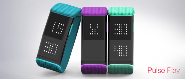 Pulse Play watch in three different colors