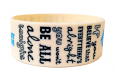 mayday parade customizable bracelet with song lyrics printed in different fonts