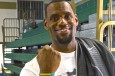 Lebron James wearing an I promise wristband