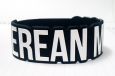 amazing wristband made for berean music die cut in black with white ink