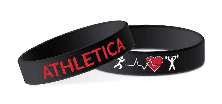 athletica custom wristbands with company logo