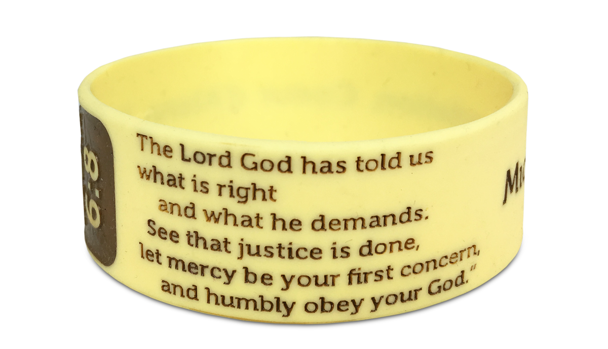 Christian scripture wristband with scripture verse