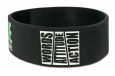 vertical text wristband that says words, attitude and action