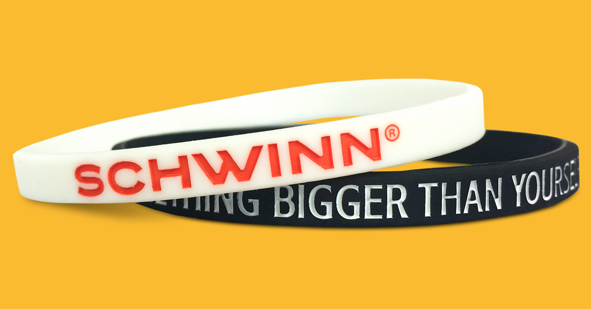 quarter inch thin wristbands in black and white