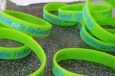 wristbands for challenge island on table