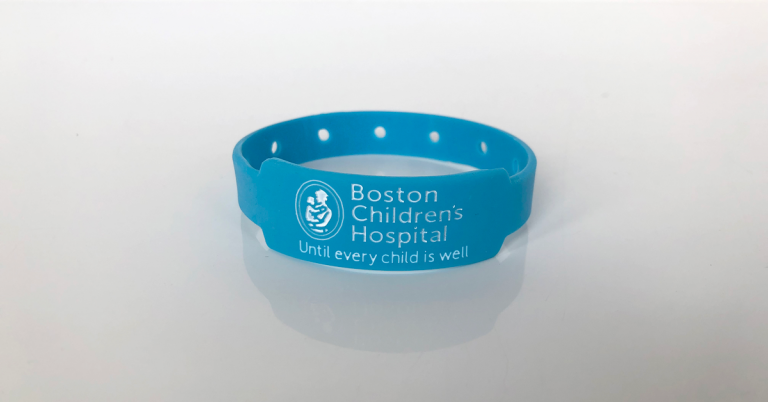 blue wristband for boston children's hospital