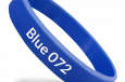 blue 072 silicone wristband
